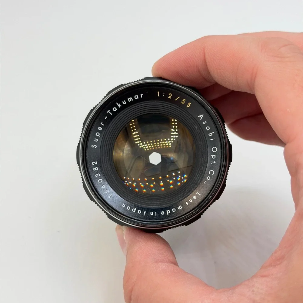 Asahi Super-Takumar 55mm f/2 M42 Screw Mount Prime Lens Made in Japan 1540382